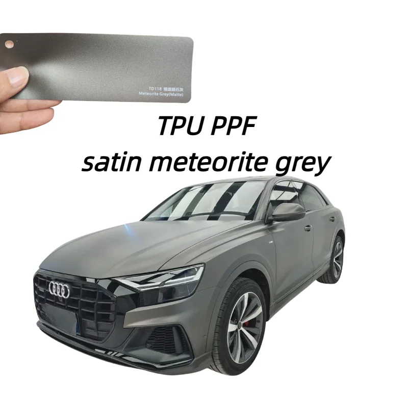 Matte Meteorite Grey TPU PPF Auto Wrap Vinyl Self Healing Paint Protection Color Change Film Roll Free Shipping Hot Sale