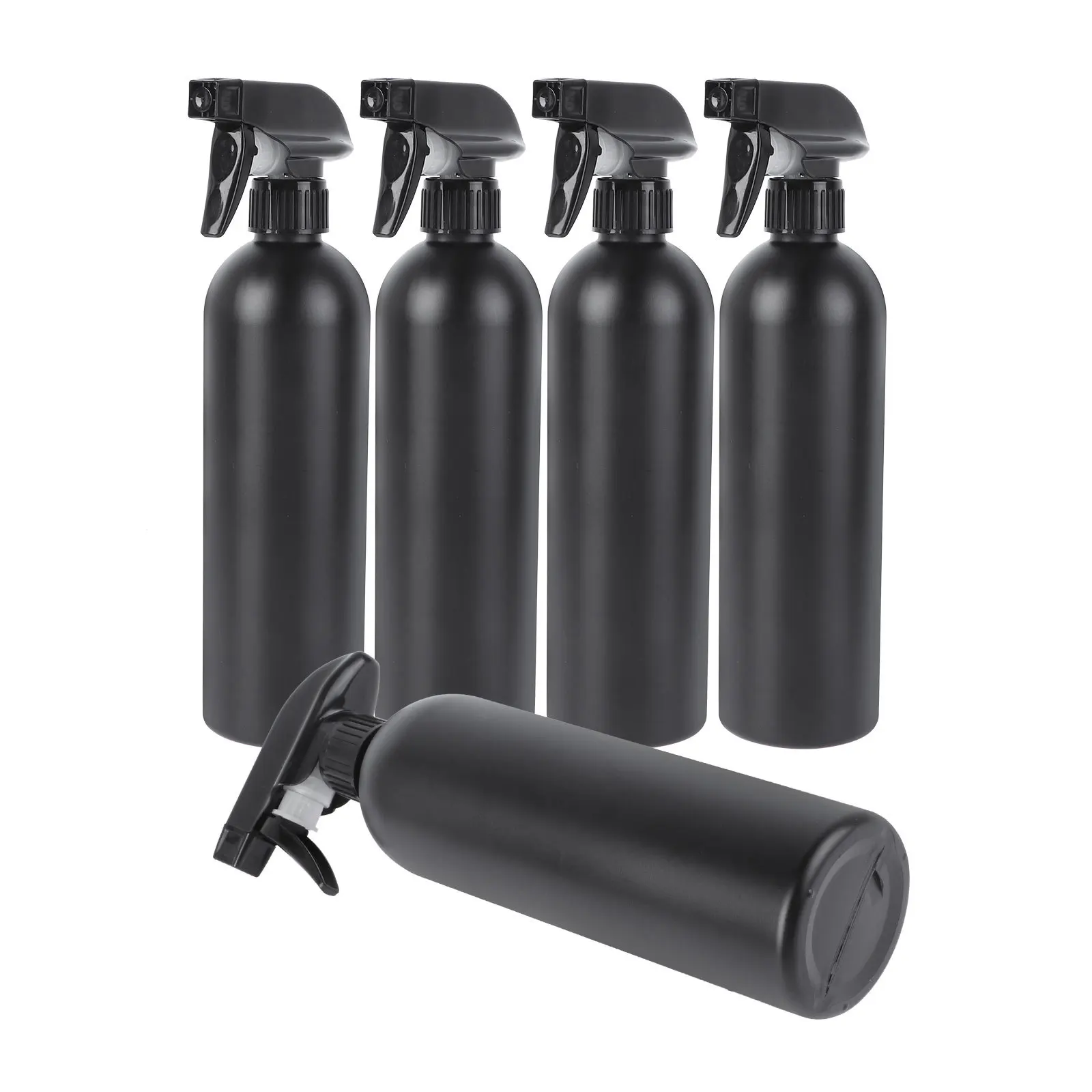 5 قطعة 500 مللي زجاجات رذاذ Hdpe متينة محمولة قابلة لإعادة الملء لوازم السيارات حديقة المنزل أدوات تنظيف المطبخ أسود #2