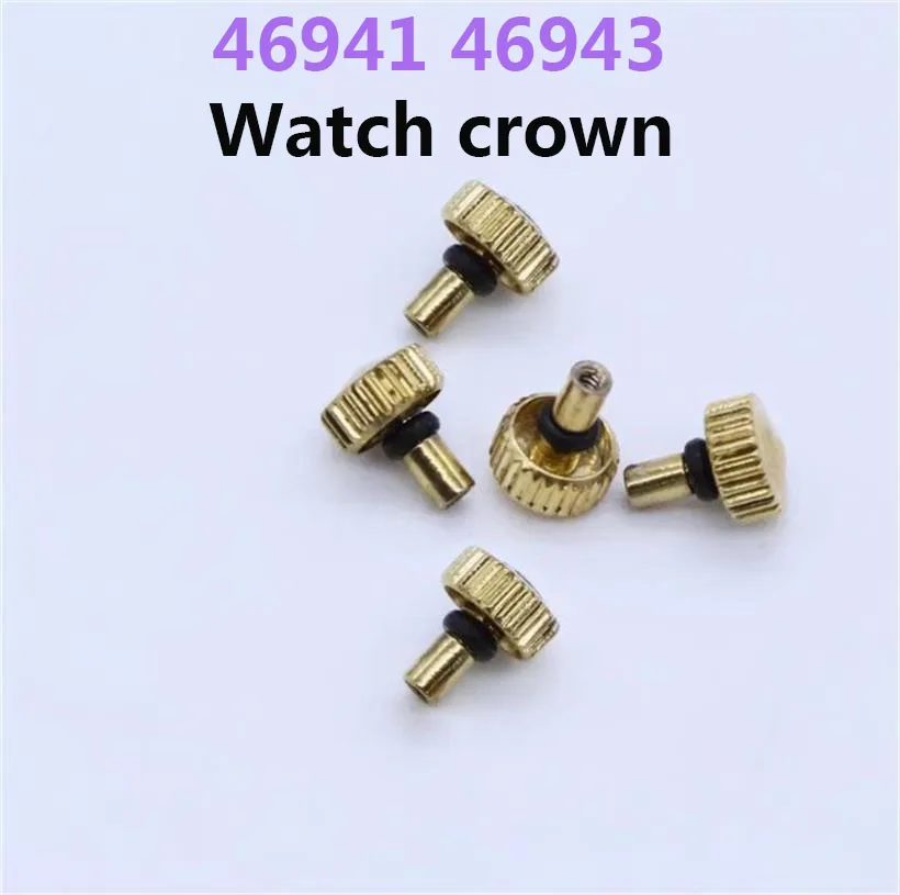 5/10pcs Watch Crown Suitable For Shuangshi 46941 46943 Movement Handle Watch Crown All Steel Watch Handle Watch Accessories