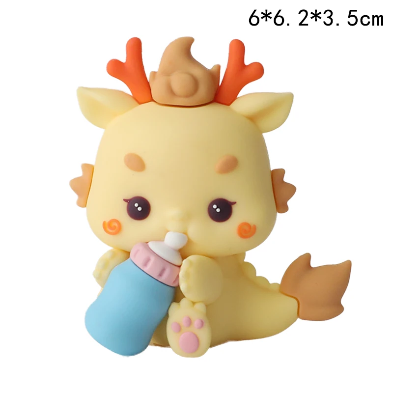Cartoon Dragon Baby Ornaments Dragon Year Kids1st Birthday Party Decorations for Baby Shower Cake topper Gifts