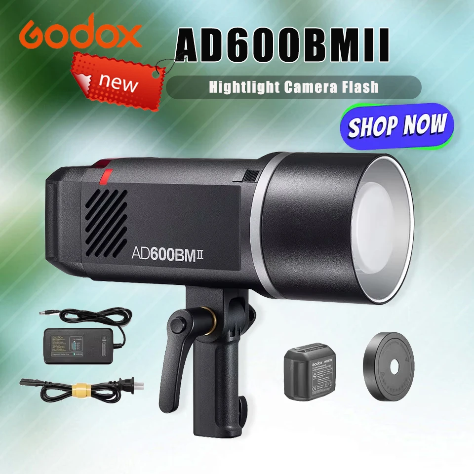

Godox AD600BMII Bowens Mount Hightlight Camera Flash HSS TTL Wireless Flash for Photography Studio