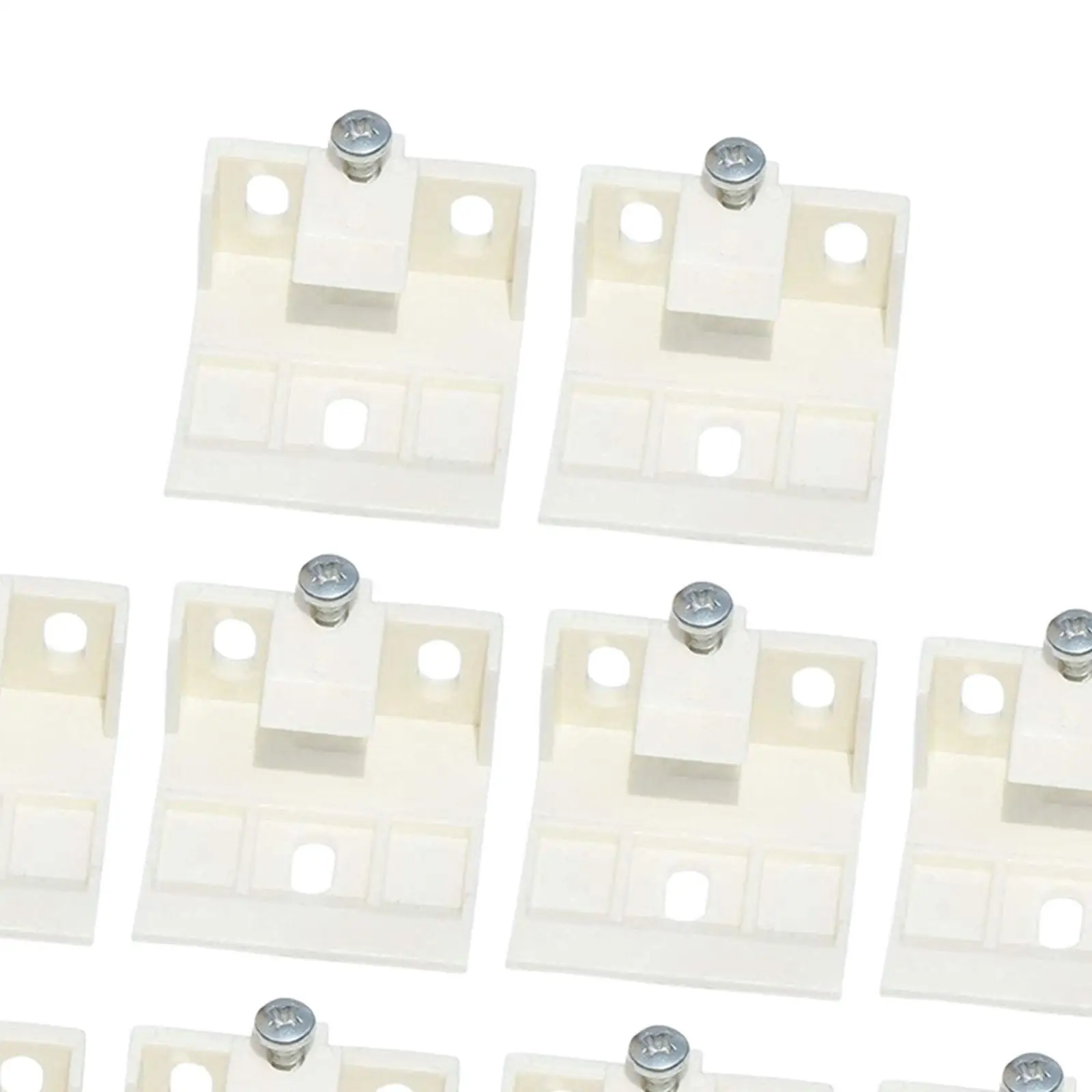 Blinds Shade Brackets 10pcs POM Headrail Clips Bracket Shutter Support for Honeycomb Cellular Treatments