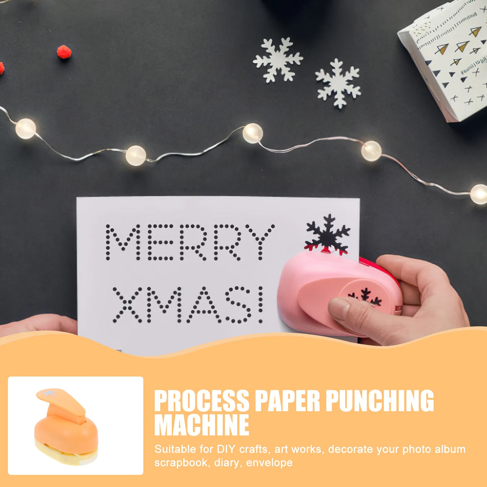 Versatile Craft Paper Punch for Scrapbook DIY Projects Card Decor Photo Albums Diaries Envelopes Tags Labels Clean