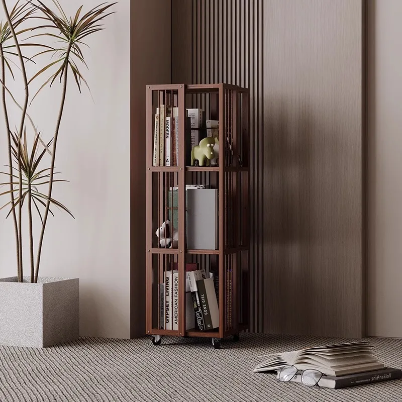 

Rotating bookshelf Floor-to-ceiling children's shelf Bookcase Simple baby picture book storage Simple home student multi-layer