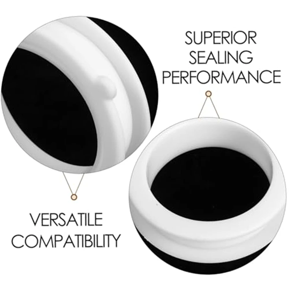 

5PCS 45/50/60/65/80mm PVC O-shaped Drainage Pipe Dual-Layer Plastic Sink Drain Vent Kitchen Sink Decorative Pipe Cover