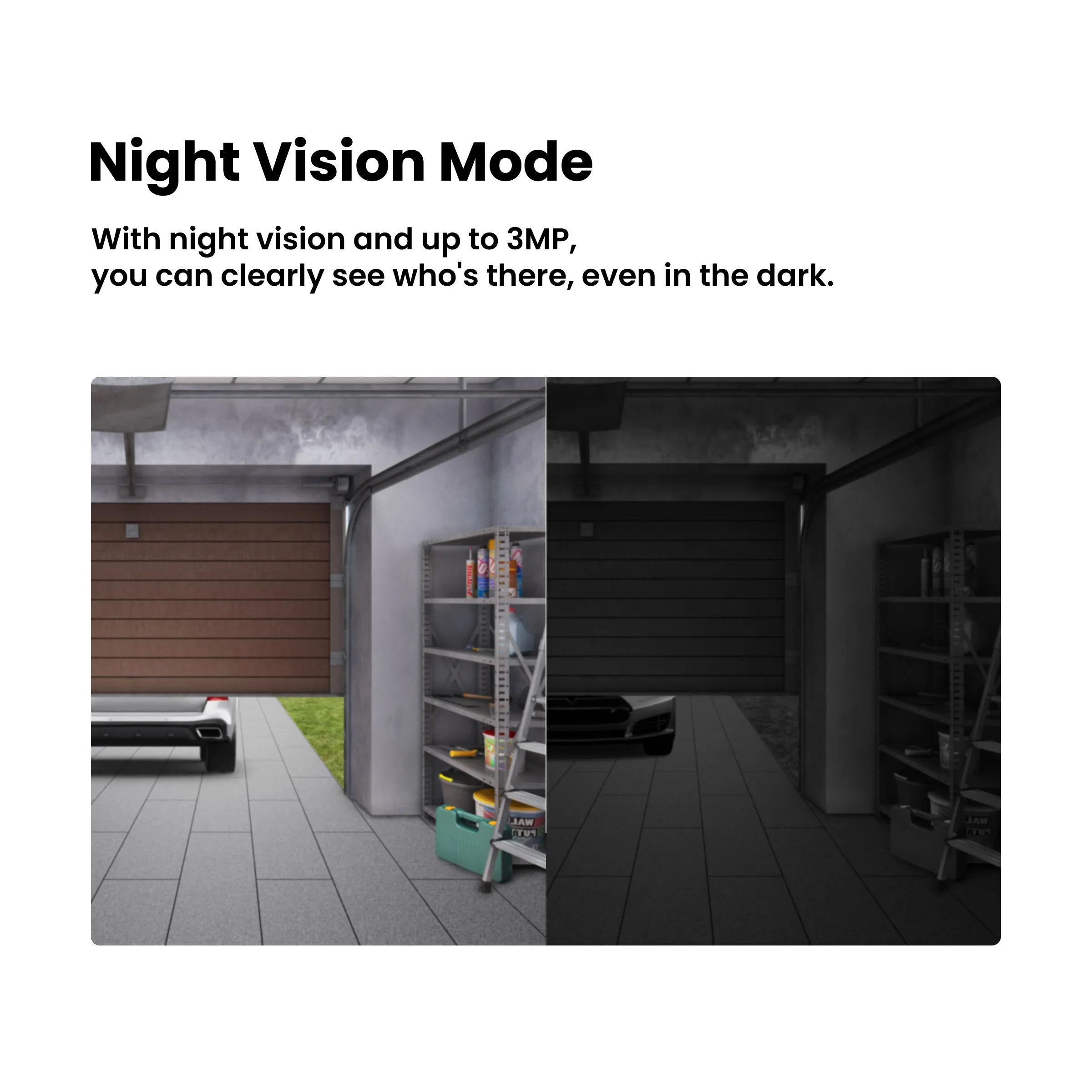 KEMEK WiFi Garage Door Opener with Security Camera 1080P Smart Garage Camera Supports 2-way Talk Night Vision Motion Detection