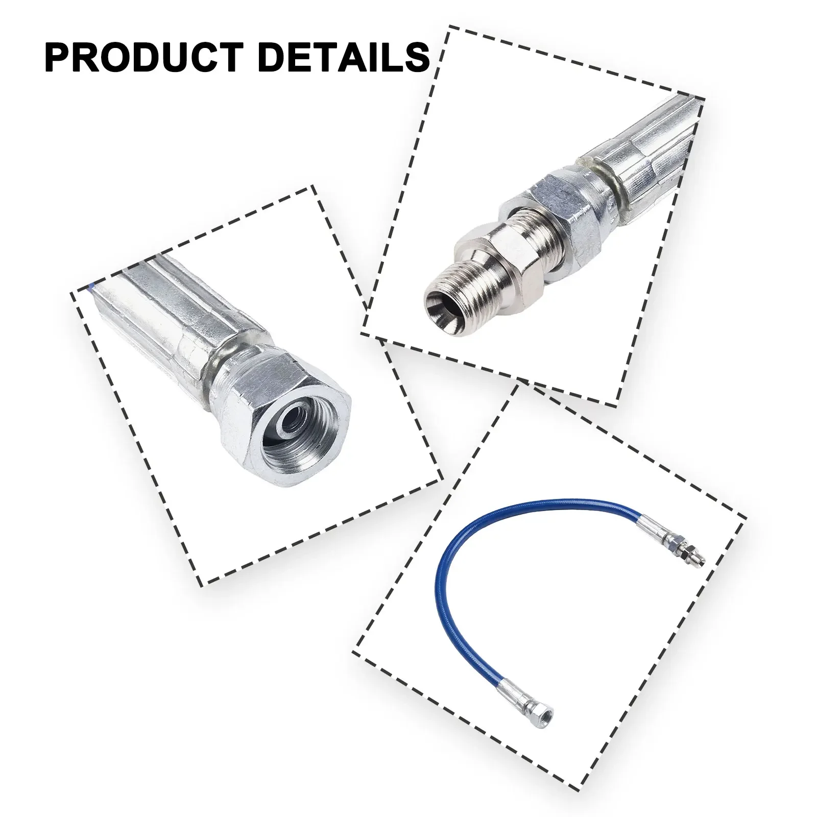 Airless Paint Sprayer Blue Filter Hose High Quality Short Pipe Sprayer Side Pipe Convenient Pump Connection Cm