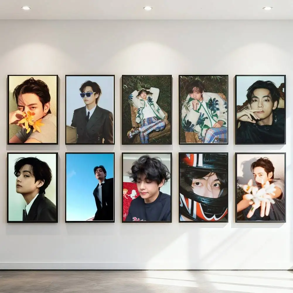 KPOP Kim Tae-hyung Poster Art Print Anime Style Home Decor Ideal Gift Perfect Room Decor