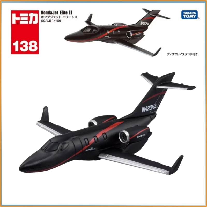 Genuine Tomica No.138 Honda Jet  Alloy Diecast Model Mini Collectible Aircraft Figurine New Release Car Model Toy Gift