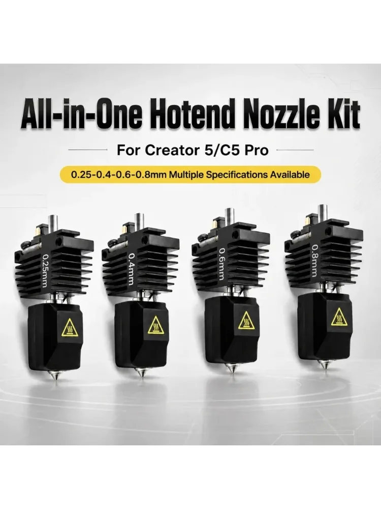 Dla Flashforge Creator 5 Hotend Creator 5 Pro Zespół dyszy zintegrowany z szybką wymianą, dysze ekstrudera C5, akcesoria do drukarki 3D — zdjęcie produktu 6