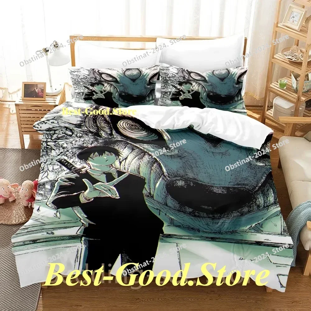 

2024 Fox Dveil Kon chainsaw man Bedding Set Printed Bed Set With Pillowcase Bed Duvet Cover Single Double Queen Super King Size