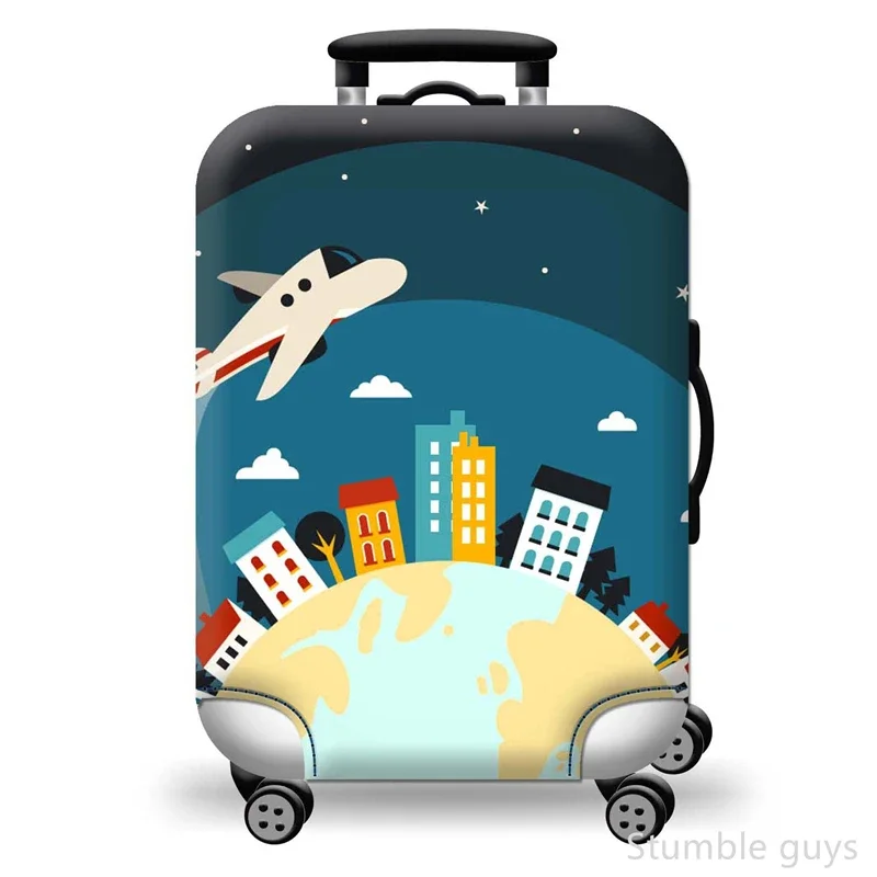 

Elastic Wear-Resistant Luggage Cover Protective Dustproof Washable Suitcase Cover Practical Travel Accessory Road Trips