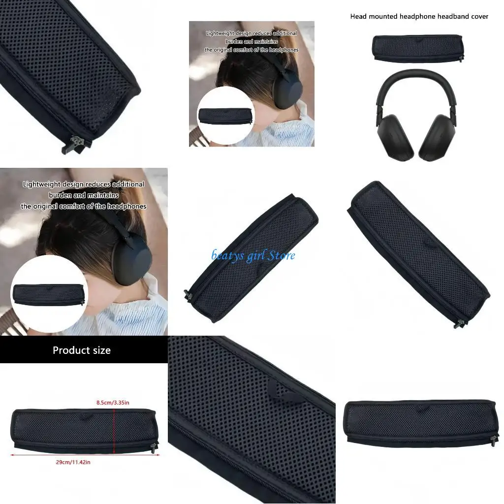 

C7AB Strong Headband Protective Cover Comfortable Headphone Cushion for WH-1000XM6