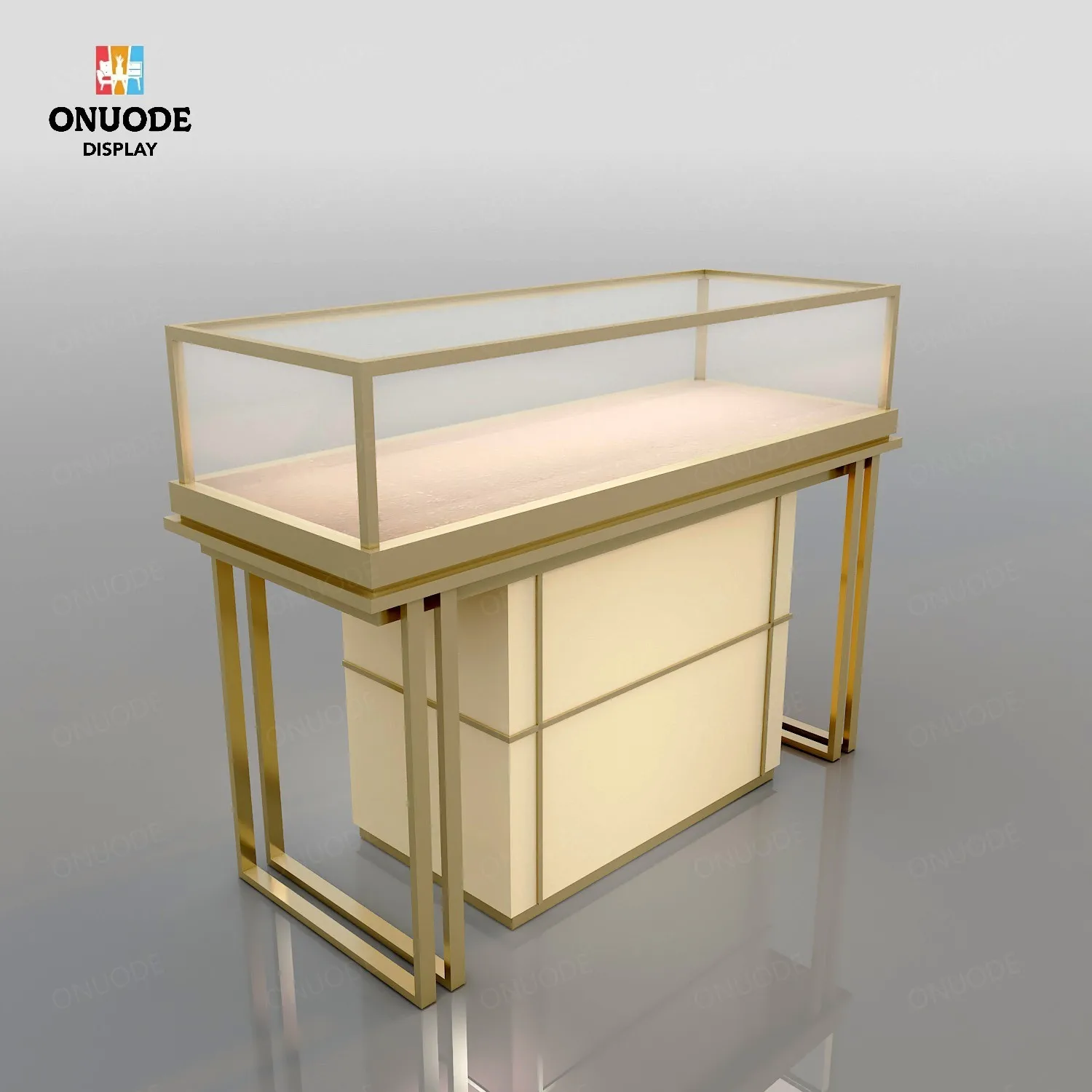 Custom.Free Design Custom LED Licht Holz Glas Juweliergeschäft Möbel Moderne Schmuckvitrine für Uhren Schmuck Display Cab