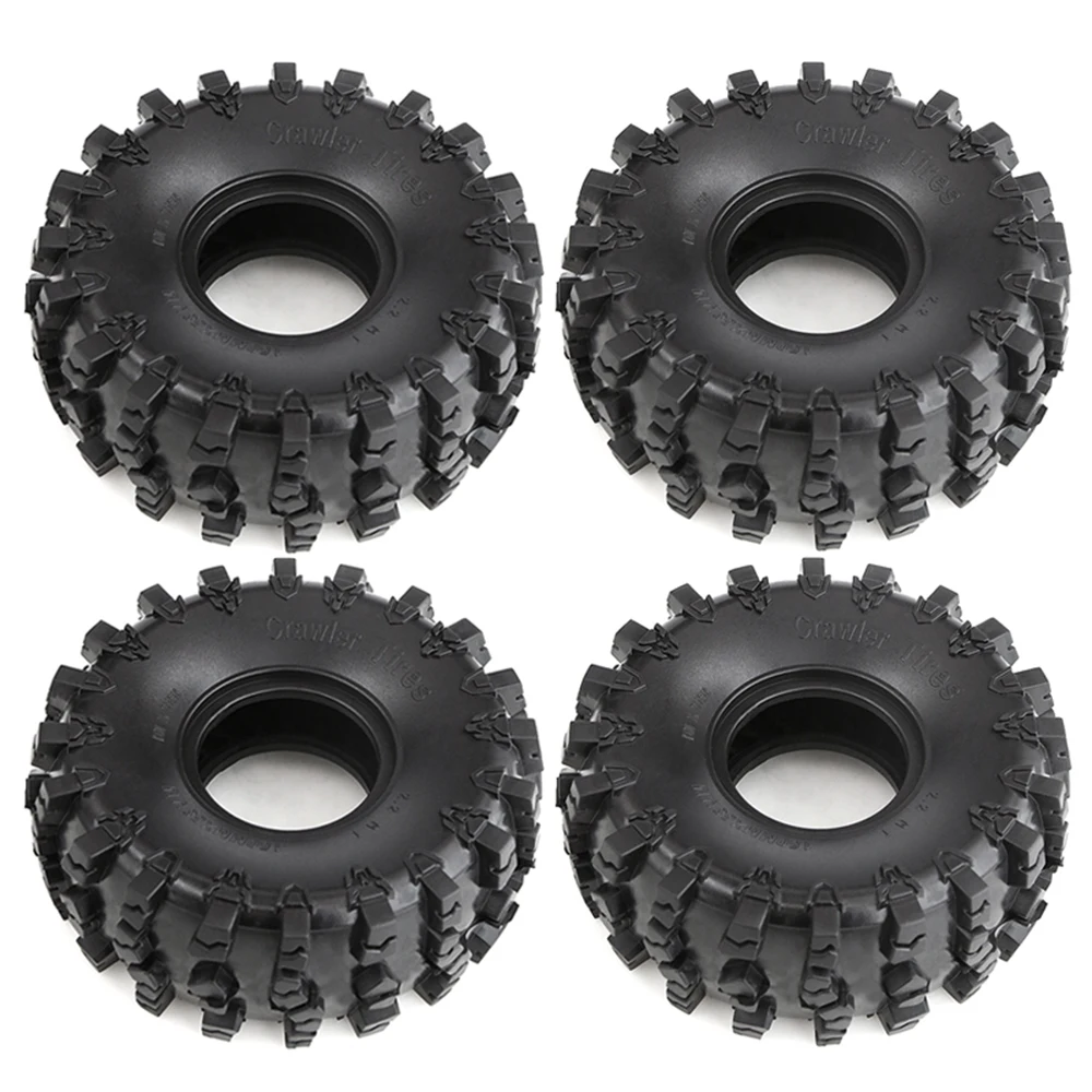 150*58MM 2.2 Inches Tires Oversized Rubber Climbing Tires For 1:10 RC Car Axial SCX10 90046 AXI03007 D90 Traxxas TRX-4