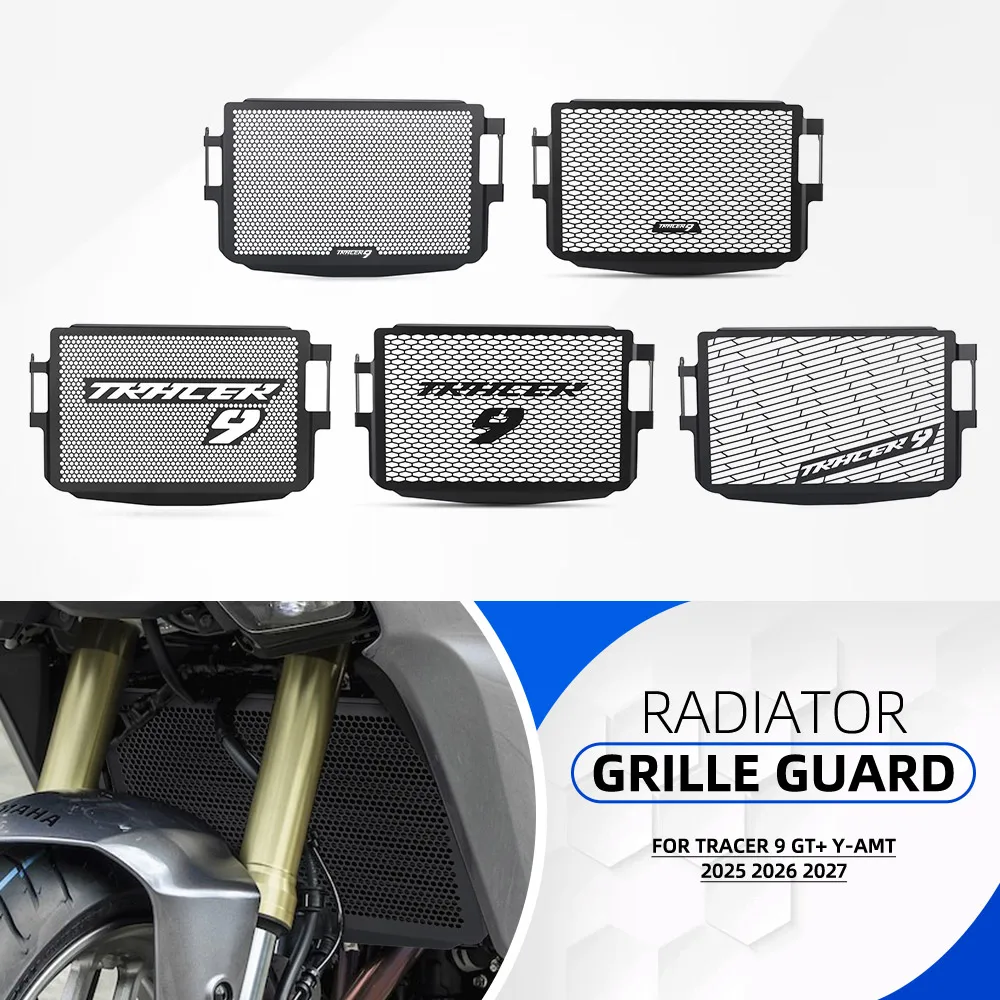

For Yamaha Tracer 9 GT+ Y-AMT 2025 2026 2027 Motor Engine Radiator Grille Guard Cooler Protector Cover Tracer 9GT Accessories
