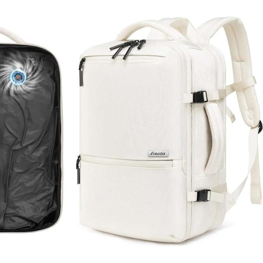 Dinictis فراغ ختم حقيبة السفر 60L المدمج في مضخة حقيبة ظهر قابلة للتوسيع مع ضغط فراغ يناسب 17 بوصة محمول المياه إعادة #1