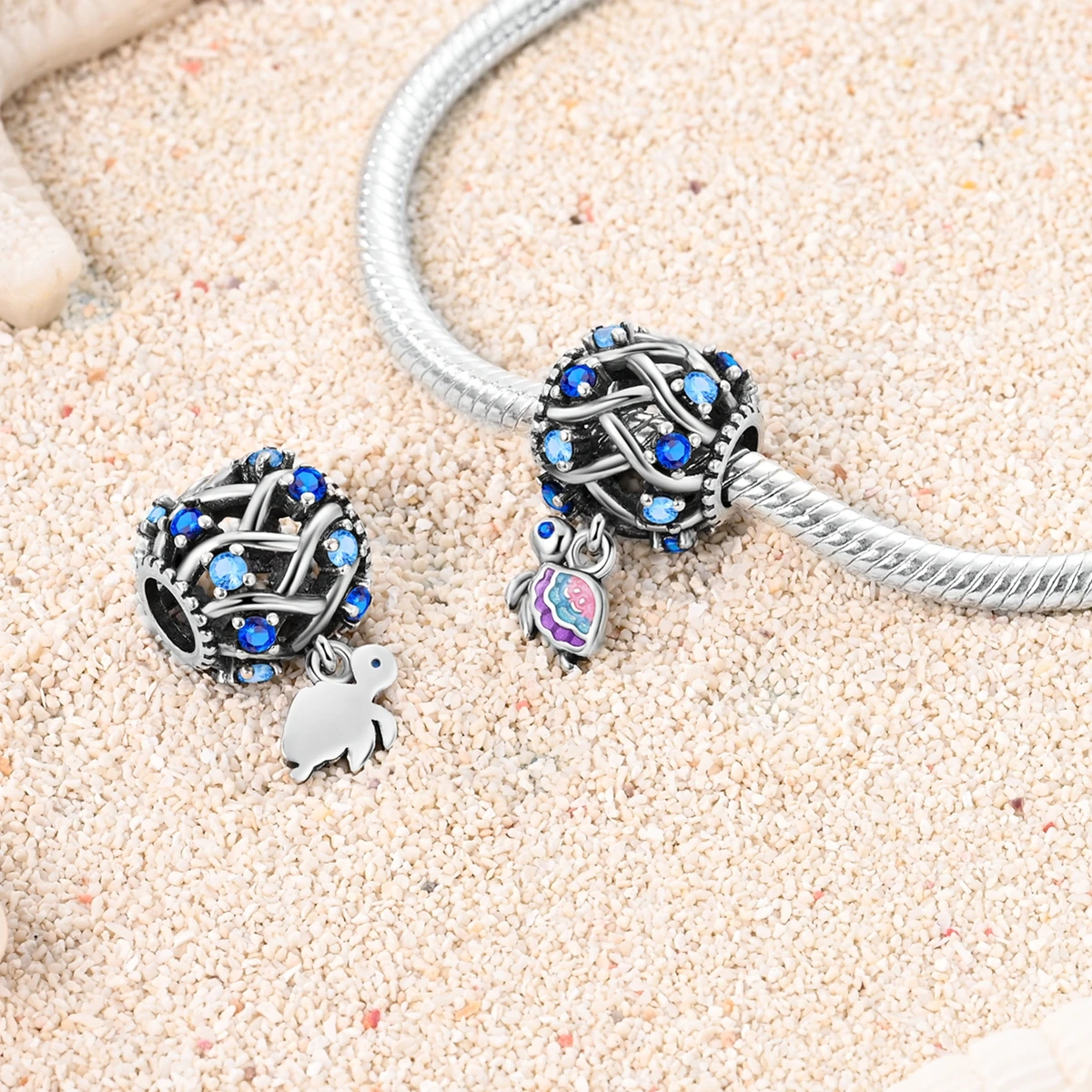 Fit Original Bracelets Silver Plated Summer Style Butterfly Charms DIY Beads For Women Jewerly Making Gift