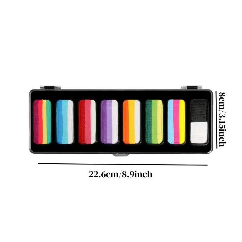 One Stroke Split Cake Non Toxic Water Based Professional Face Body Painting Face Paint Hypoallergenicity For Adults