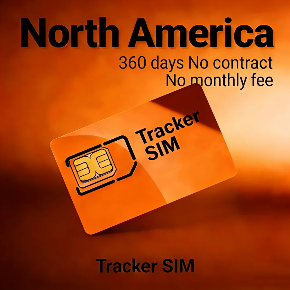 North America GPS Tracker SIM Card, 360MB/360 Days No Contract 2G/3G/4G for S20 C09 TK403