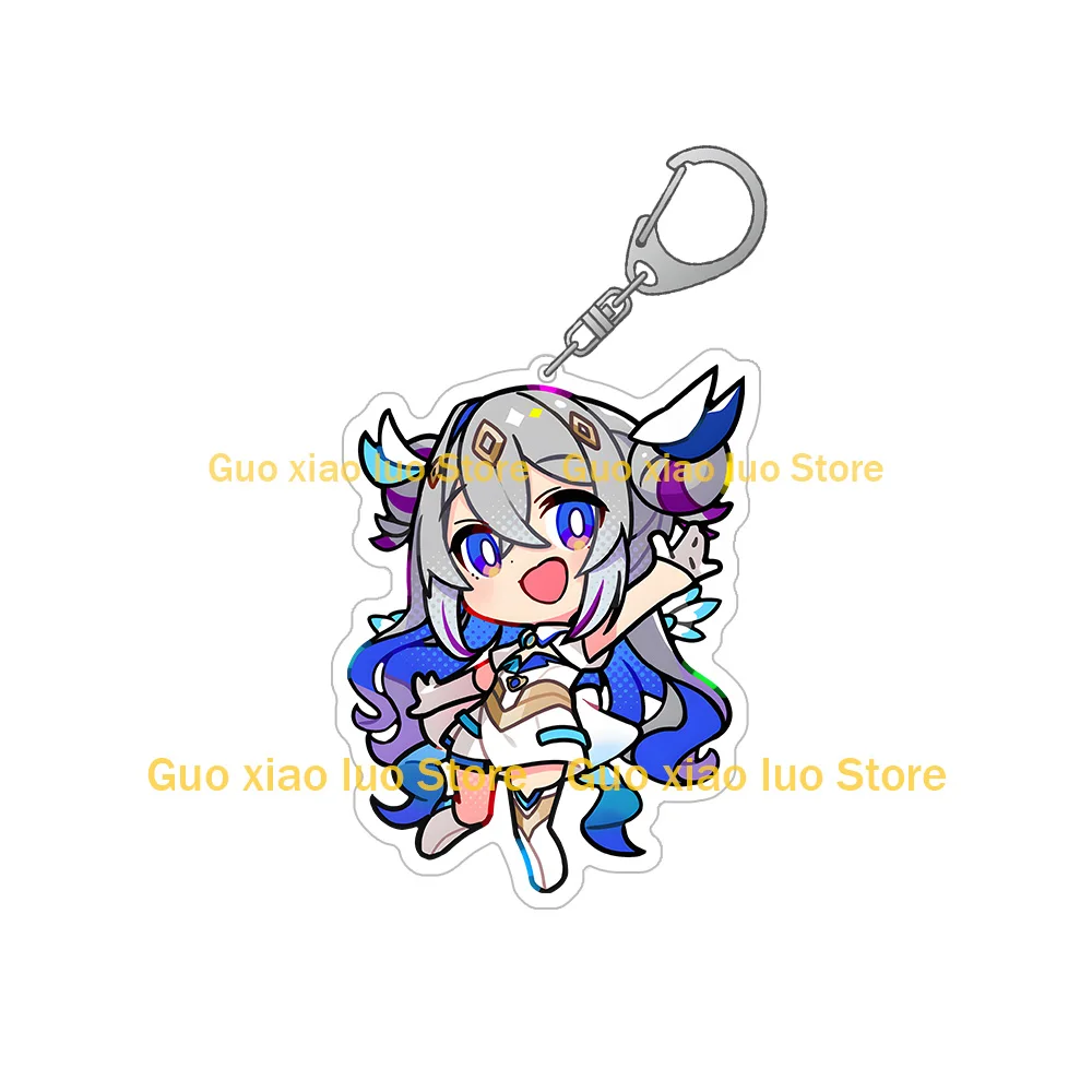 GuoXiao Luo Store VTuber Magical Girl holoWitches Houshou Marine Murasaki Shion Sakamata Chloe Acrylic keychain Bag pendant gift