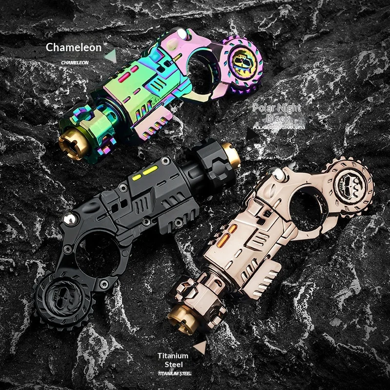 Jinjiangtang Alloy EDC Fidget Toy Mini Soft Bullet Launcher Stress Relief Fingertip Spinner Decompression Toy For Adults