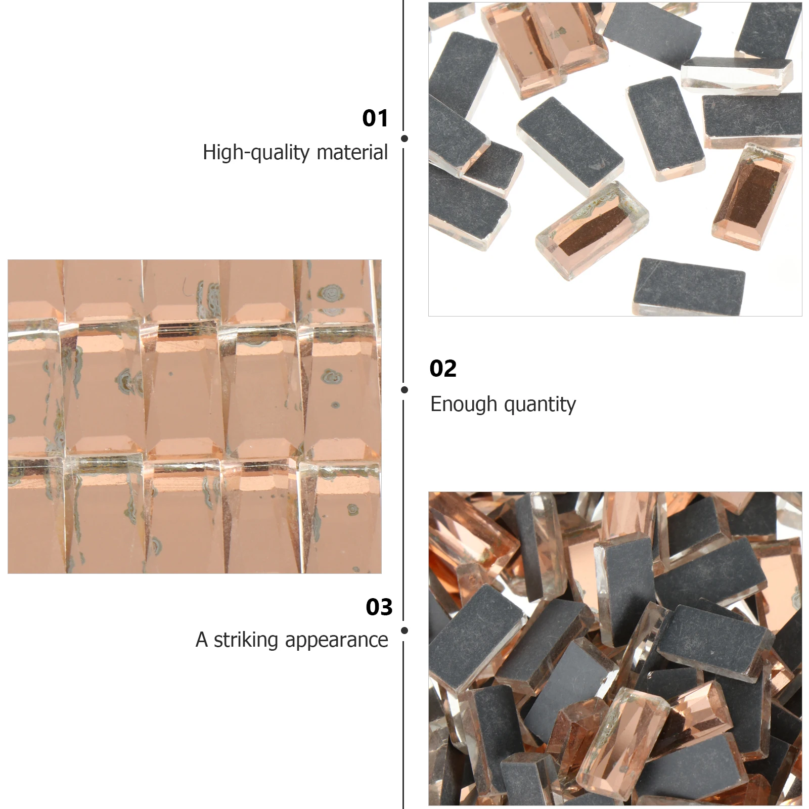 

400Pcs Glass Crystal Flatback Gems for Craft Jewelry Making Sewing Decor Clothes Accessories Rhinestone Charms