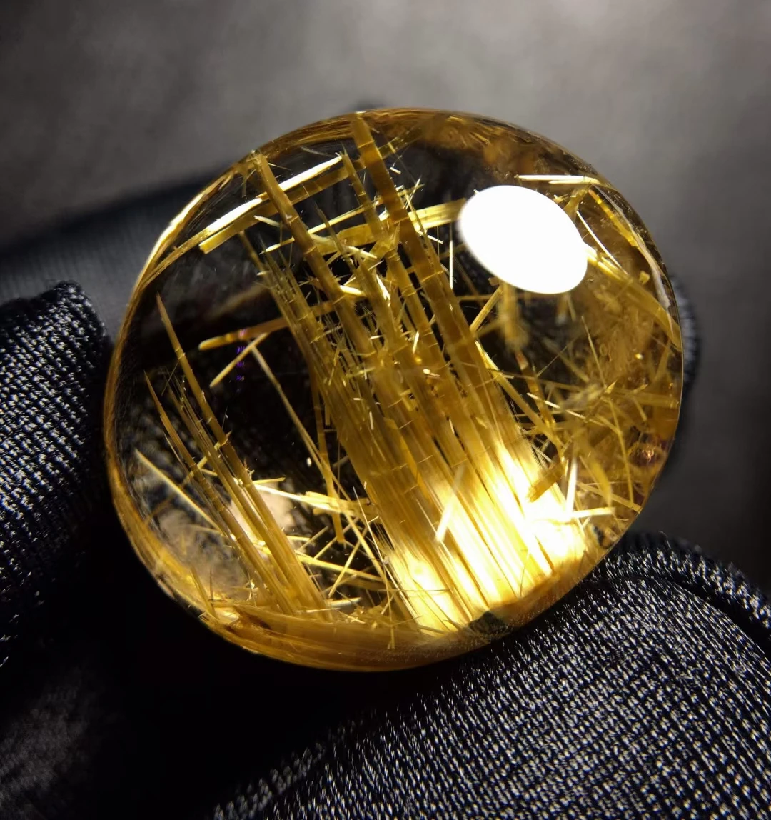 

Natural Gold Rutilated Quartz Gourd Pendant Necklace Yellow Rutilted 20.8*22.7*12.2mmmm Women Men Jewelry AAAAAAA