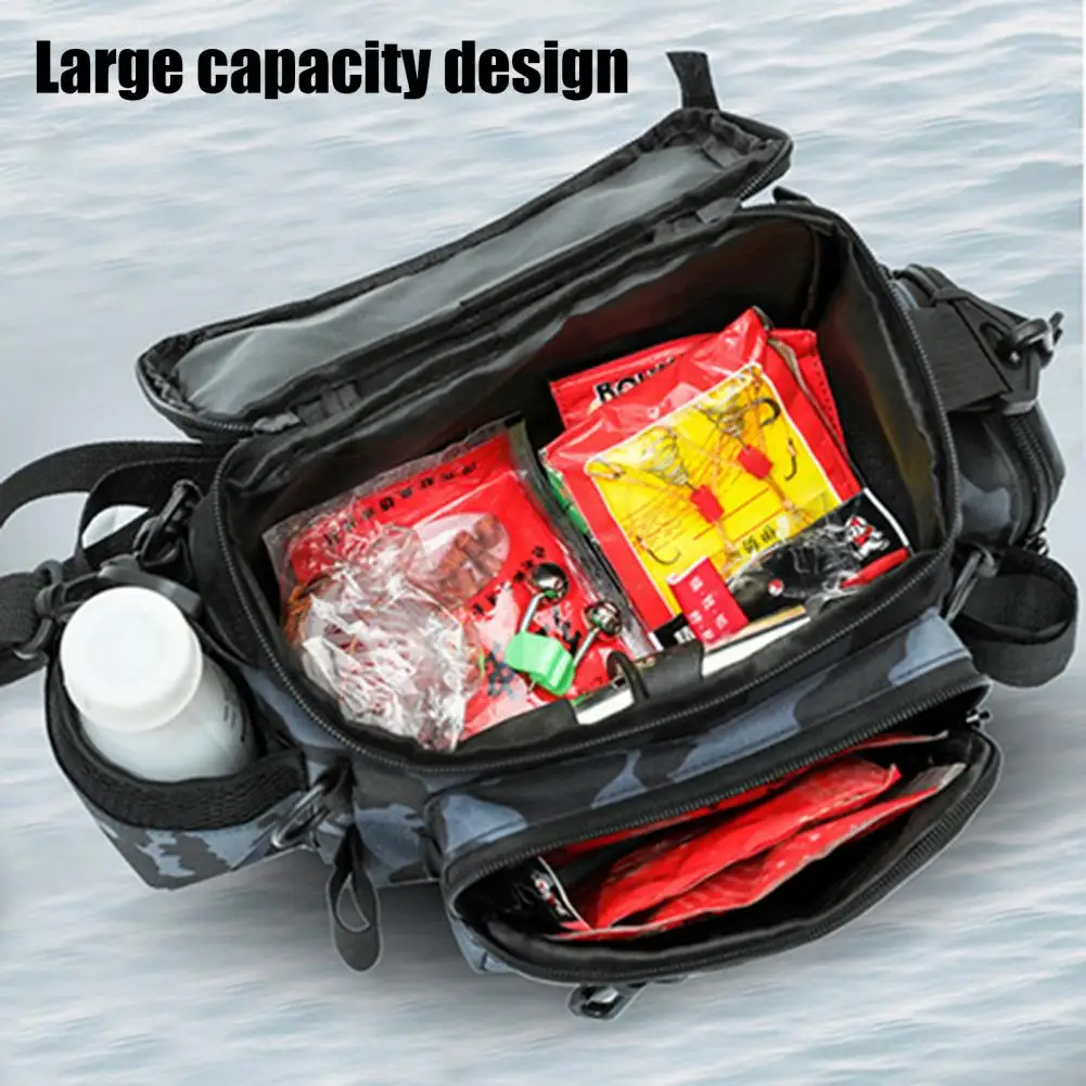 Angelzubehör, Schultertasche, Aufbewahrungstasche, tragbarer Angelrutenhalter, Outdoor-Sporttasche, Fliegenfischen – Detail 5