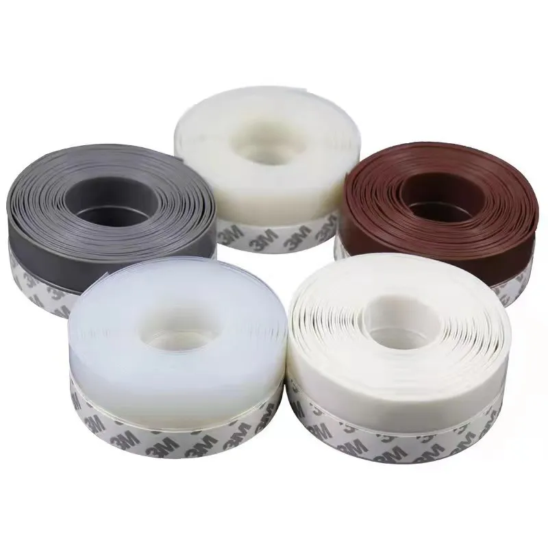 25/35/45 MM Window Seal Strip Silicone Door Rubber Weatherstrip Windproof Self Adhesive Bottom Stopper In Winter