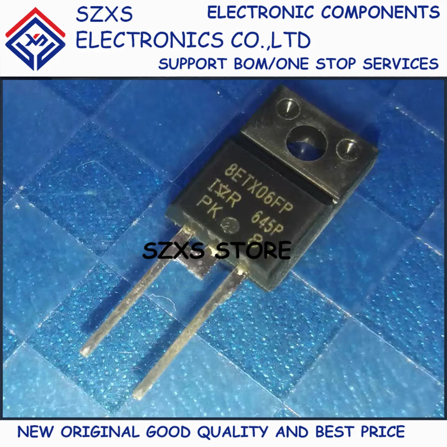 

New Original 10Pcs 8ETX06FP VS-8ETX06FP TO-220F 600V 8A Fast Recovery Diode In Stock Electronic Components Good Quality