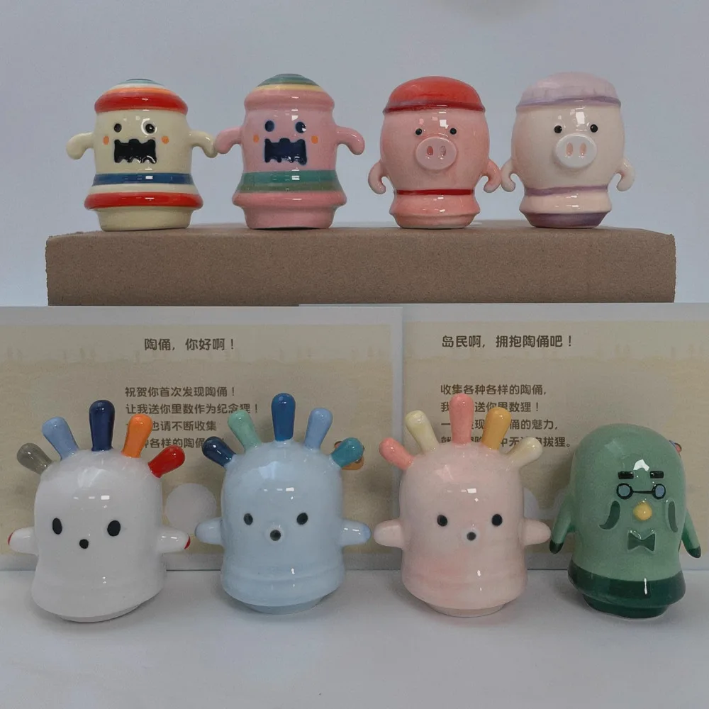 

Керамические животные, керамическая фигурка, перекрещивание, игровая модель, коллекция игрушек, настольное украшение, кавайное миниатюрное украшение, подарки для девочек