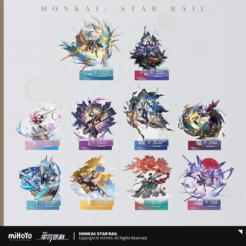 

Genuine Honkai: Star Rail ambitus acrylic standing sign colleagues Dan Heng Dr. Ratio Boothill March 7th Feixiao collect gift
