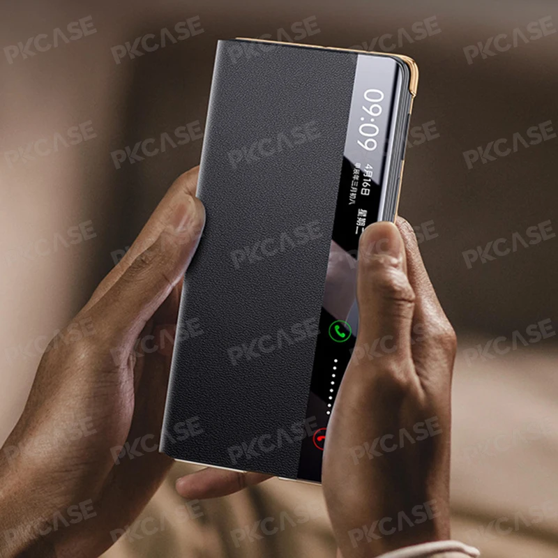 PKCASE Rotate Wristband Bracket Leather Case For Huawei Mate X5 Shockproof Lens Screen Protective Cover For Huawei Mate X6 view 5