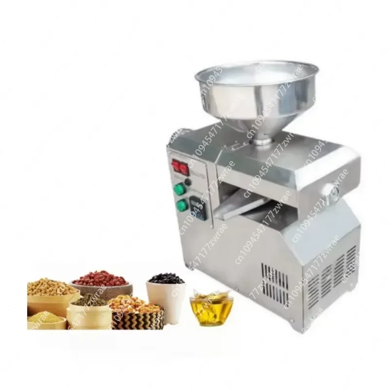 Full Automatic Cold And Hot Press Mini Oil Press For Peanut Coconut Olive Sunflower Chia Sesame Walnut And Flax Seeds