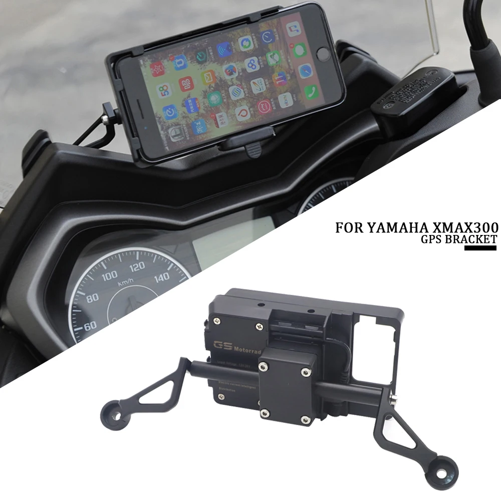 New XMAX300  For Yamaha X MAX XMAX 300 125 250 400Motorcycle Front Phone Stand Holder Smartphone Phone GPS Navigation bracket