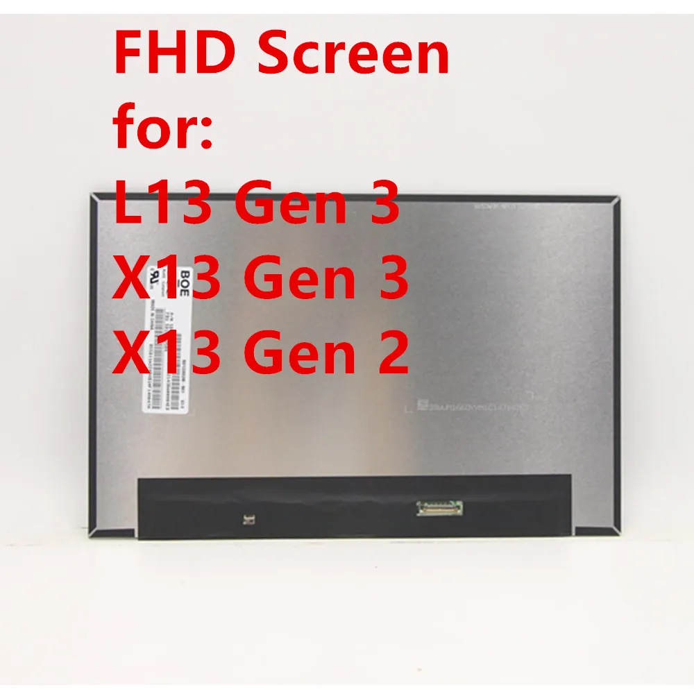 

New Original for Lenovo Thinkpad L13 Gen 3 X13 Gen 2 Gen 3 Laptop FHD LCD Screen 5D11A22504