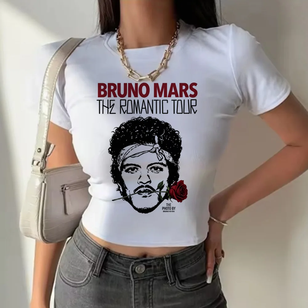 New Crop Top Bruno Mars The Romantic 2026 Tour Tee Bruno Mars T-shirt Unisex T-shirt Tops