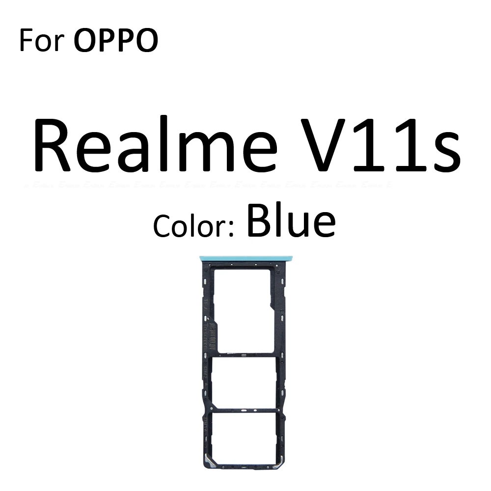 Sim Card Tray Socket Slot Reader Adapter For OPPO Realme U1 V3 V5 V11 V11s 5G Micro SD Card Holder Connector Container Parts