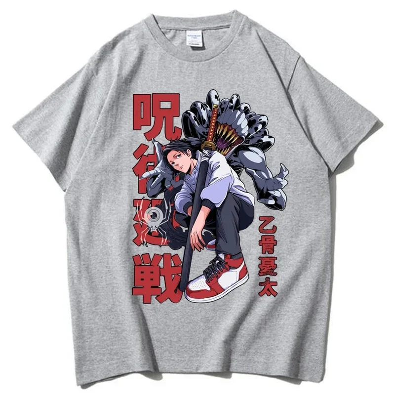 T-shirt homme et femme, décontracté, classique et simple, avec dessin animé japonais, Jujutsu Kaimmer, Yuta, Okkotsu, Harajuku