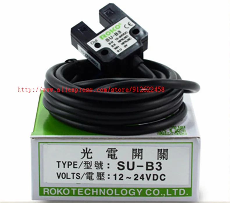 

SU-B3 ROKO Фотоэлектрический датчик переключателя 12-24 В постоянного тока NPN NO/NC