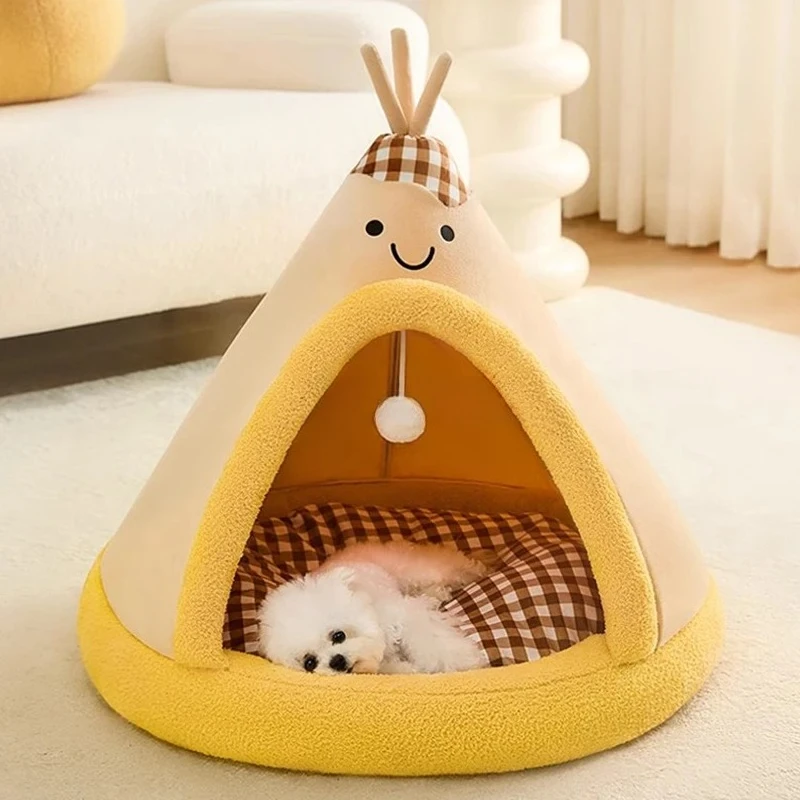 Round Unique Small Kennel Hairy Memory Foam Dog Bed Modern Kennel Filling Fluffy Nordic Puffs Asiento Con Relleno Decoration