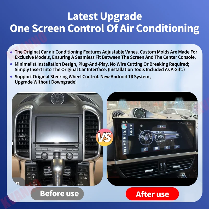 Wireless Carplay Android Auto For Porsche Cayenne 2010-2017 Car Radio Player Media Video AirPlay Mirror Link Car Accessories GPS