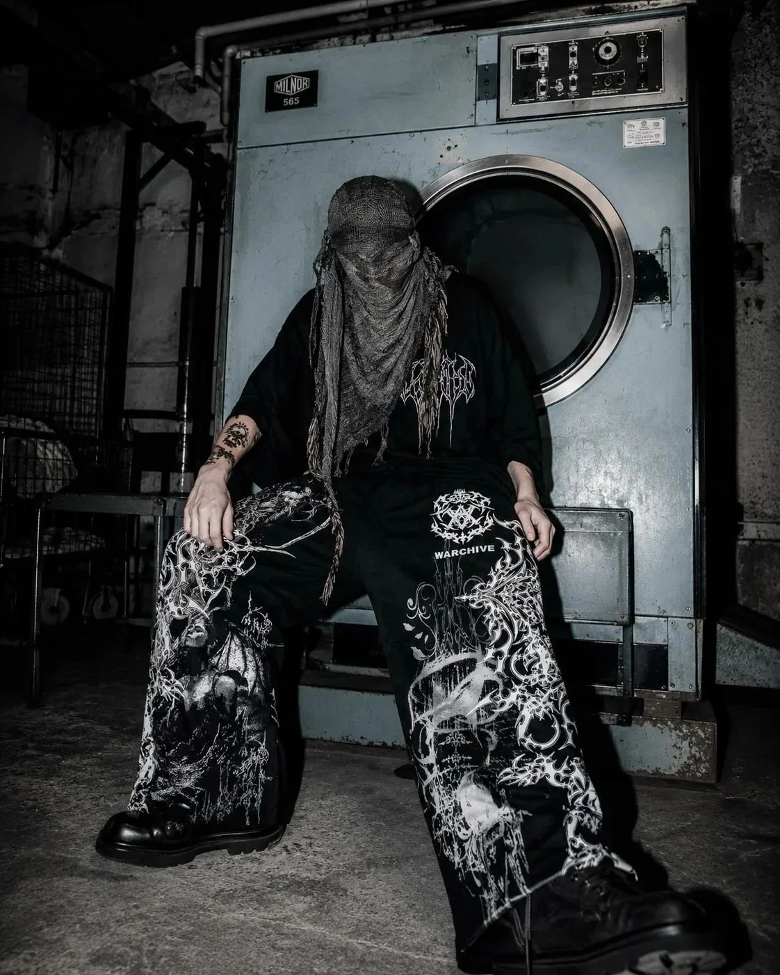 2026 Summer New Y2K Retro Casual Pants Angel and Devil Direct Spray Printed Floor Pants Extra Large Neutral Fashion Pants