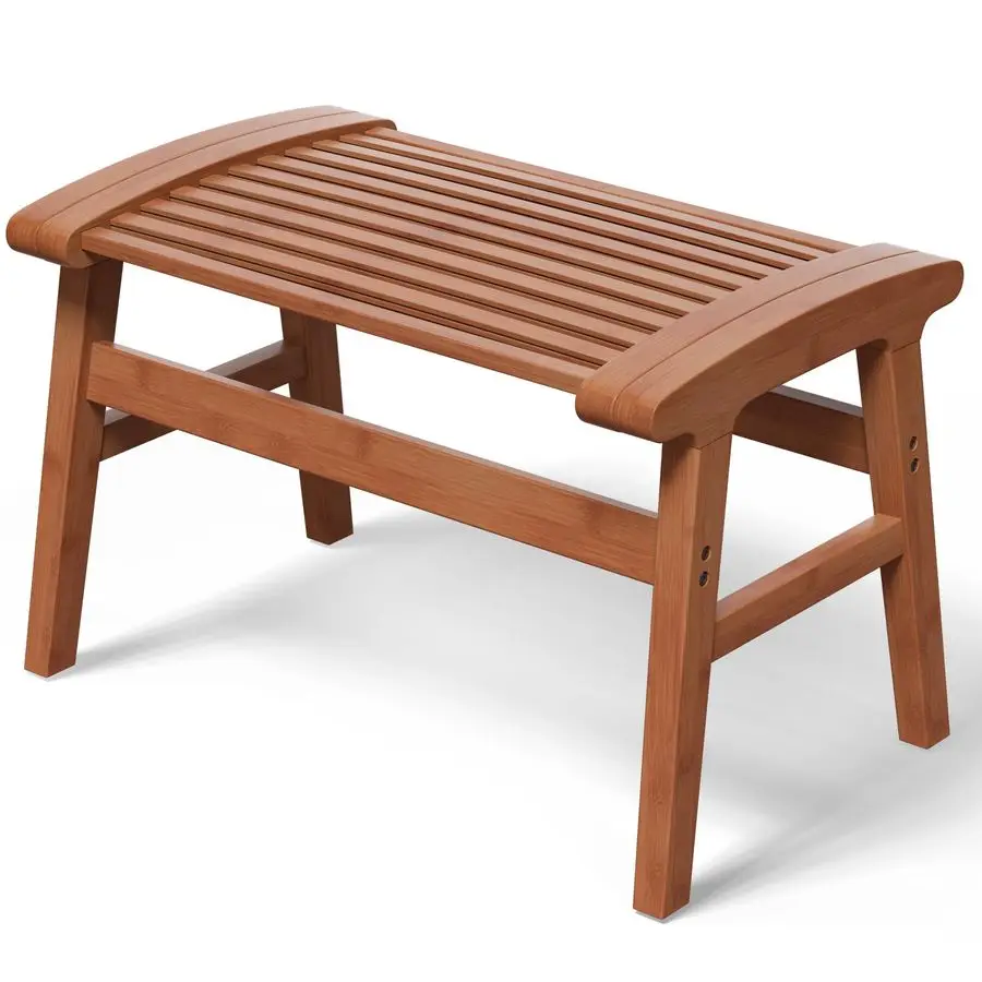 

Chair for Insider Shower, Bamboo Shower Bench with Big Soft Surface Waterproof Nonslip Shower Stool for Elderly Disabled, Sturd