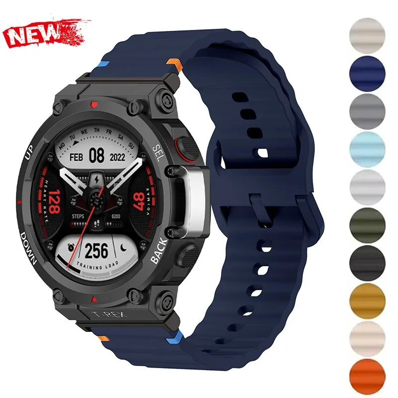 Silikonarmband für Huami Amazfit T-Rex 3 2 Smart Watch Band Sportarmband für Xiaomi Amazfit T-Rex/T-Rex Ultra Correa Armband