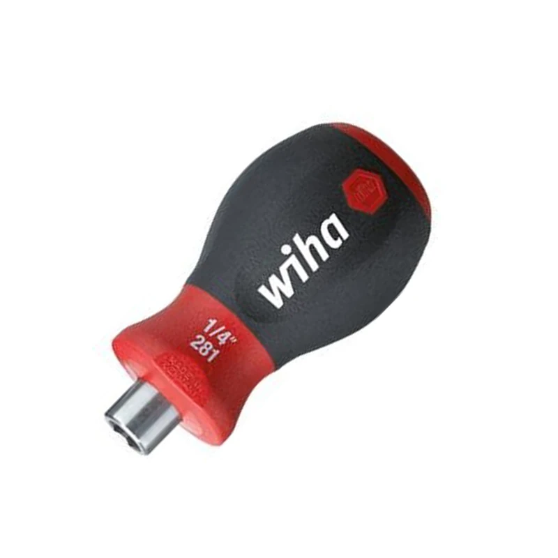 Wiha 29463 Magnetic Screwdriver with Bit Holder Stubby 1/4\
