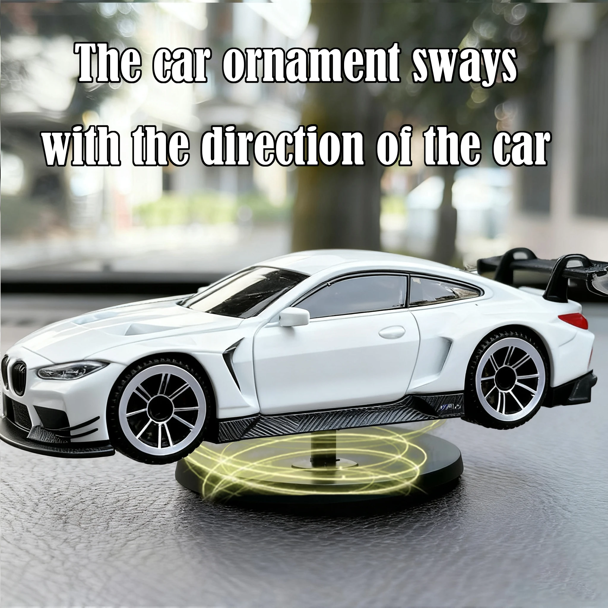 Drift Rotating Ornaments Car Toy Model For BMW M4 GT3 Car Model Ornament Fun Child Men Gift Car Center Console Decoration - Image 2