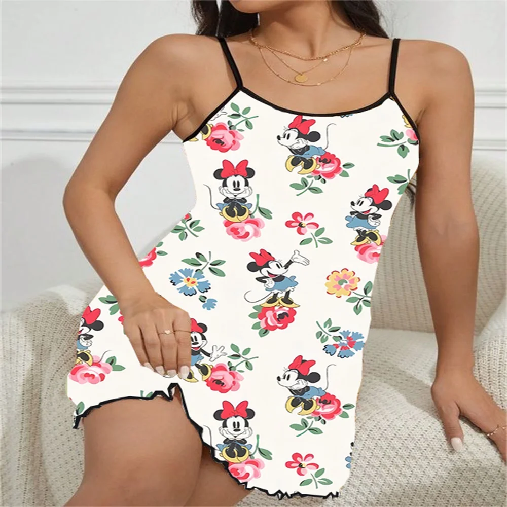 

Free Sexy Nightgown Woman Night Plus Size Women Lingerie for Relationship Women's Nightwear Romantic Lingeries Nighty Mickey