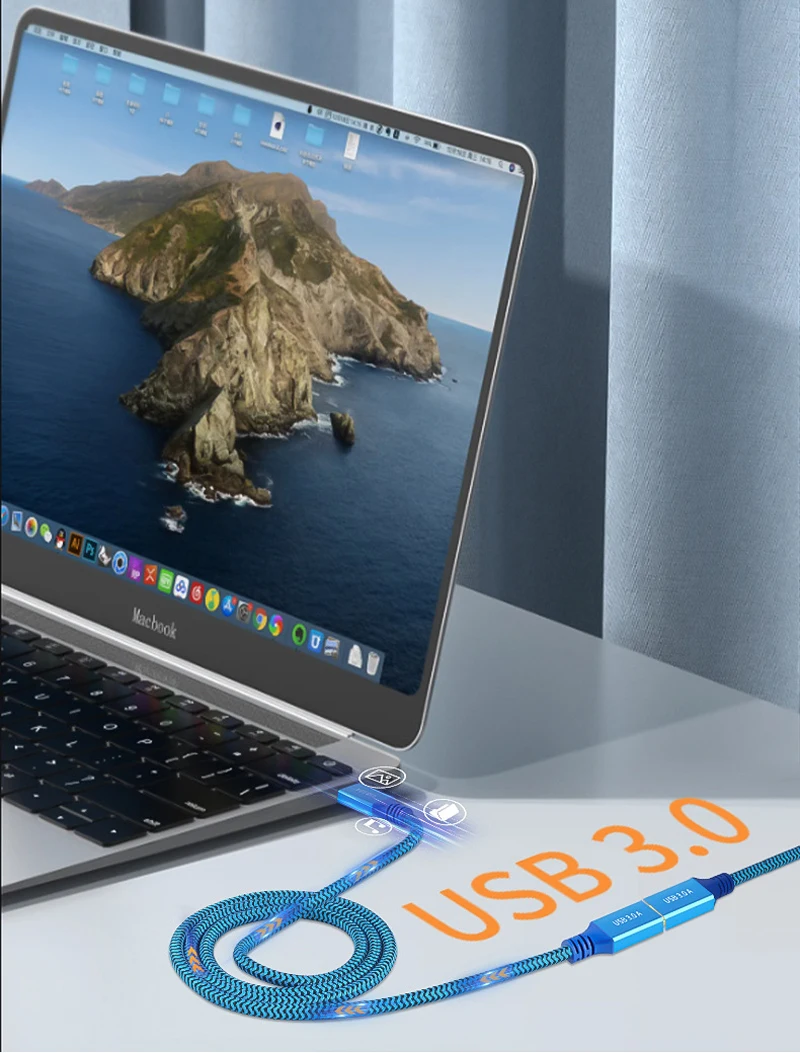 USB 3.0 to USB 3.0 USB A Male Extension Left/RIGHT/Straight Cable Extender Cord Fast Data Transmission For Hard Drive Radiator T